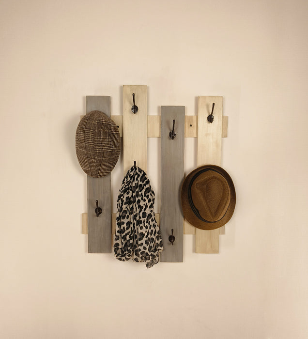 ELROND Wooden Wall Coat Hanger cum Key Holders