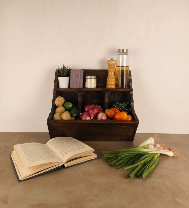 CHARLOTTE Kitchen Wooden Countertop Organiser