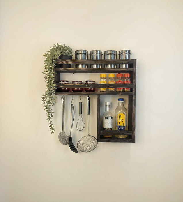 Caterina Wooden Kitchen Storage Rack