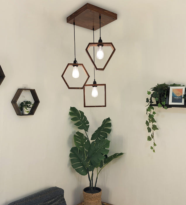 Clark Brown Cluster Hanging Lamp