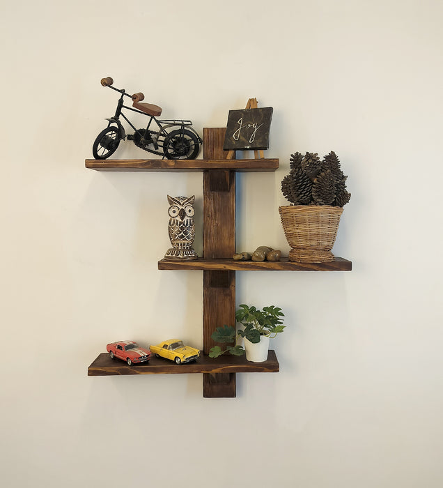 Felicia Wooden Wall Shelf Organiser