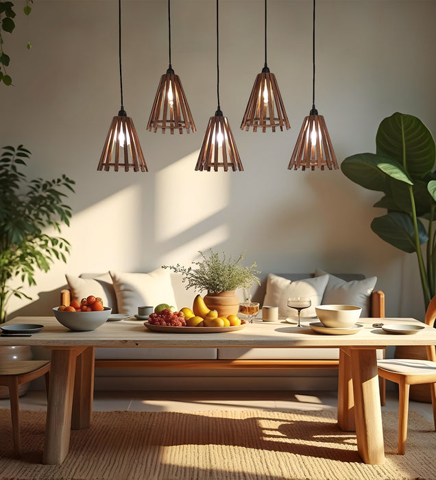 Funnel Brown 5 Series Hanging Lamp