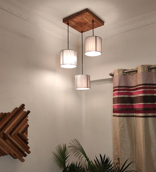 Tiga Silver Cluster Hanging Lamp