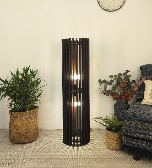 Ventus Duo Wooden Floor Lamp