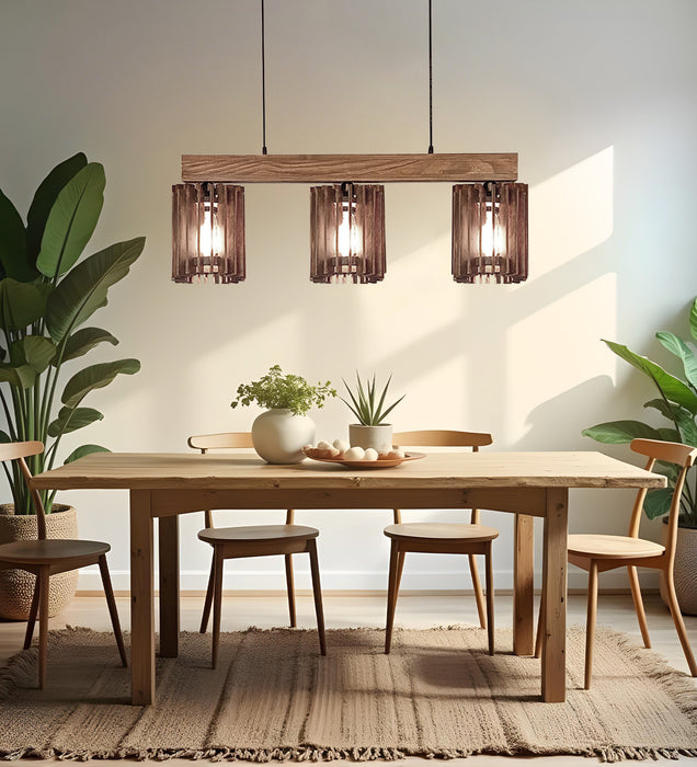 Ventus Brown Wooden Series Hanging Lamp