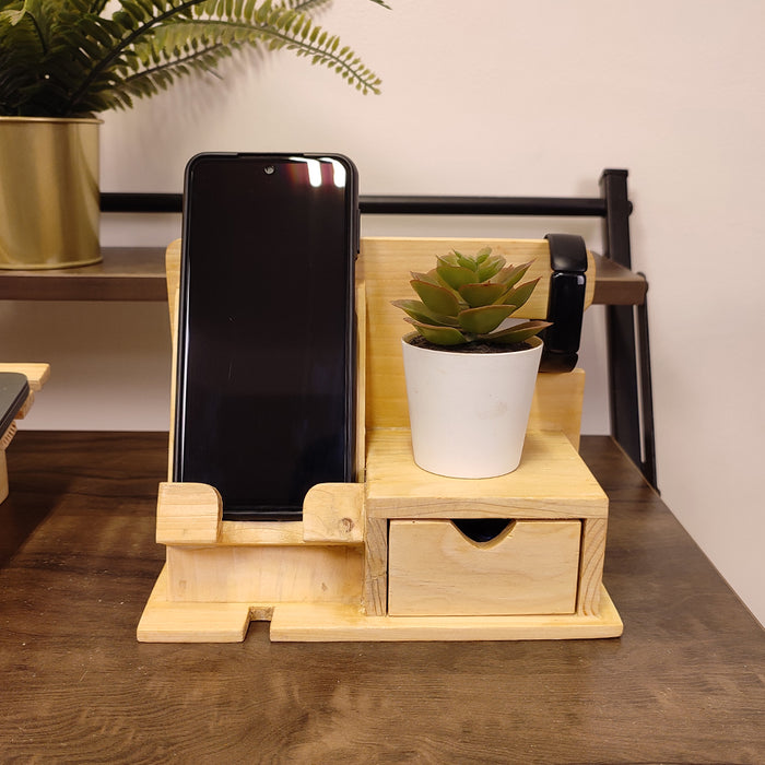Wooden Desk Organiser 1