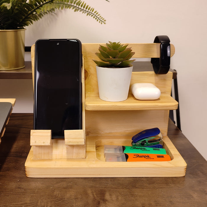 Wooden Desk Organiser 2