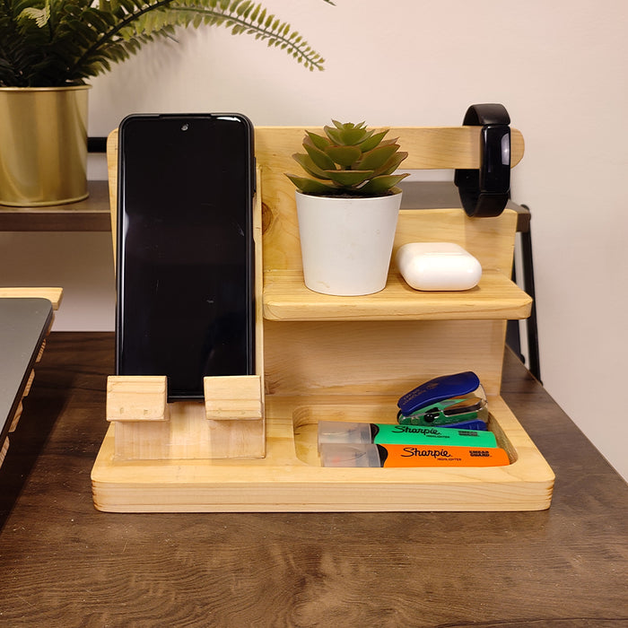Wooden Desk Organiser 2