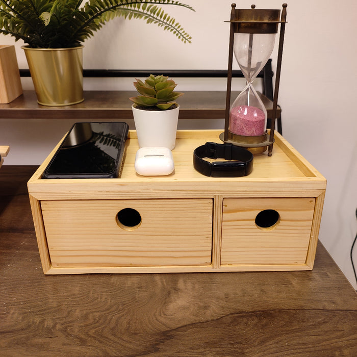Wooden Desk Organiser 3