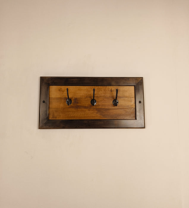 LESTER Wooden Wall Coat Hanger cum Key Holders