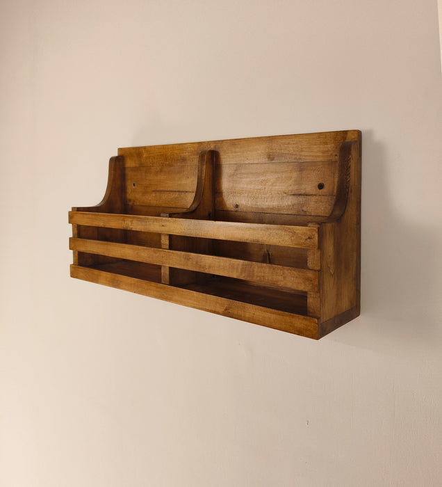 Norita Wooden Wall Shelf Organiser with Key Holders