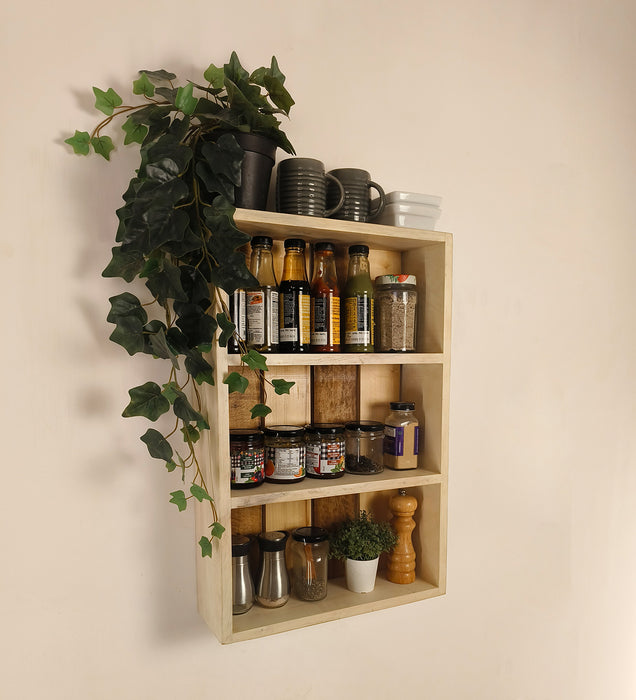 FERGUSON Wooden Kitchen Storage Wall Shelf