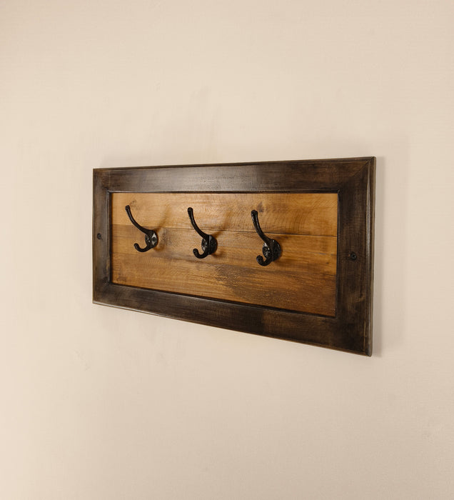 LESTER Wooden Wall Coat Hanger cum Key Holders