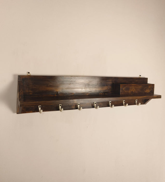 ANDRE Wooden Wall Organiser with Key Holders