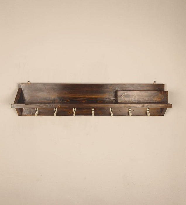 ANDRE Wooden Wall Organiser with Key Holders