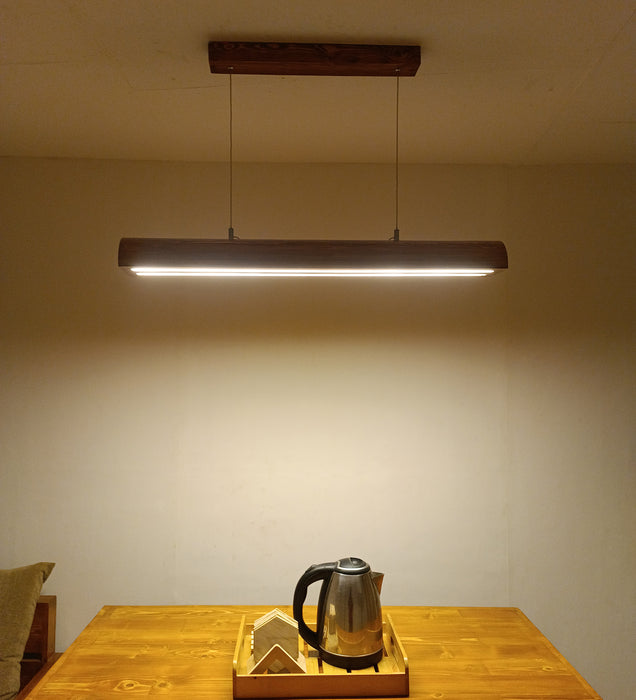 Alba 36 Brown Wooden LED Hanging Lamp