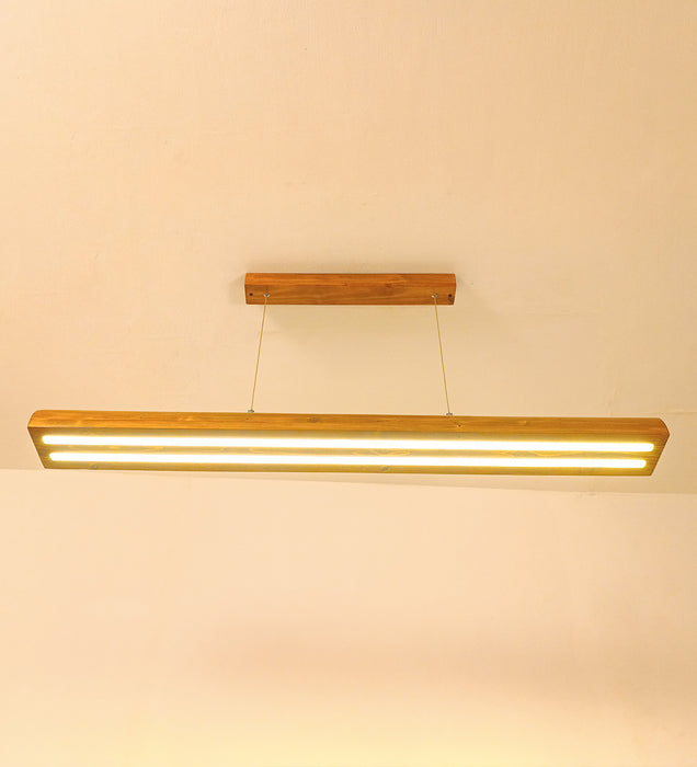 Alba 48 Brown Wooden LED Hanging Lamp