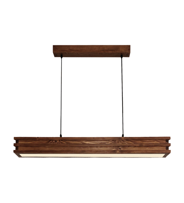 Artline 36 Brown Wooden LED Single Hanging Lamp