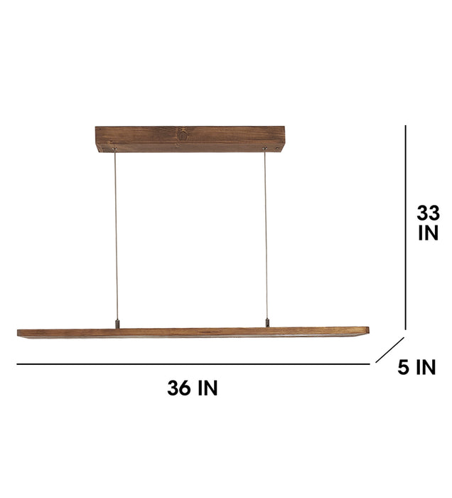 Avril 36 Brown LED Hanging Lamp