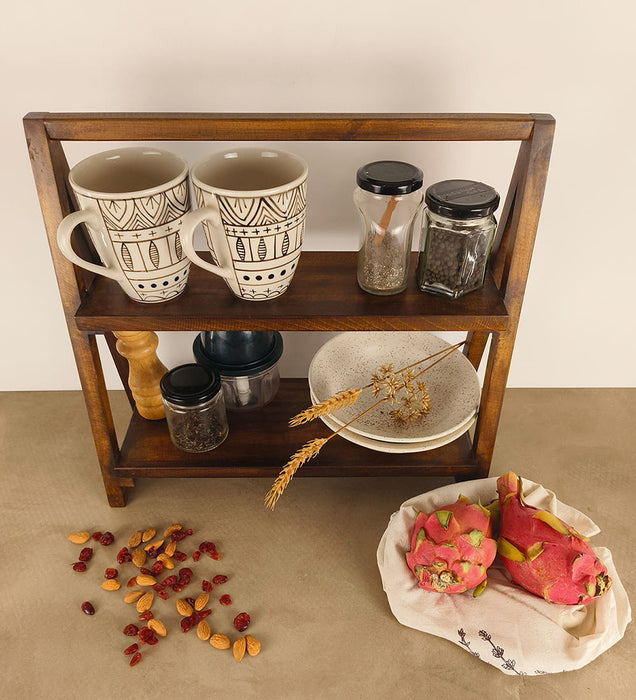 BEATRICE Wooden Shelf Ladder