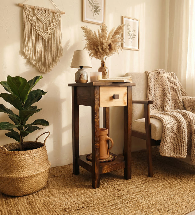 BENEDICT Solid Wood End Table