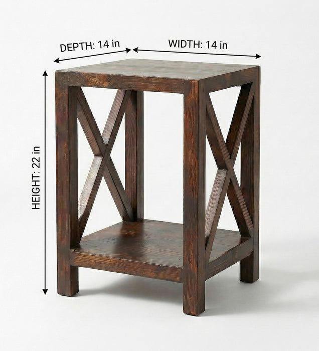 BERT Solid Wood End Table