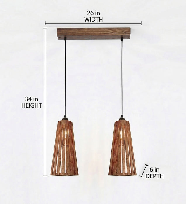 Billet Brown 2 Series Hanging Light