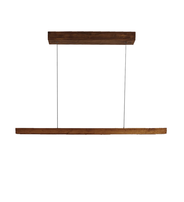 Brigitte 36 Brown Wooden LED Hanging Lamp