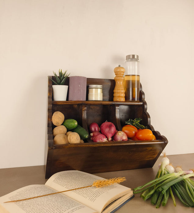 CHARLOTTE Kitchen Wooden Countertop Organiser