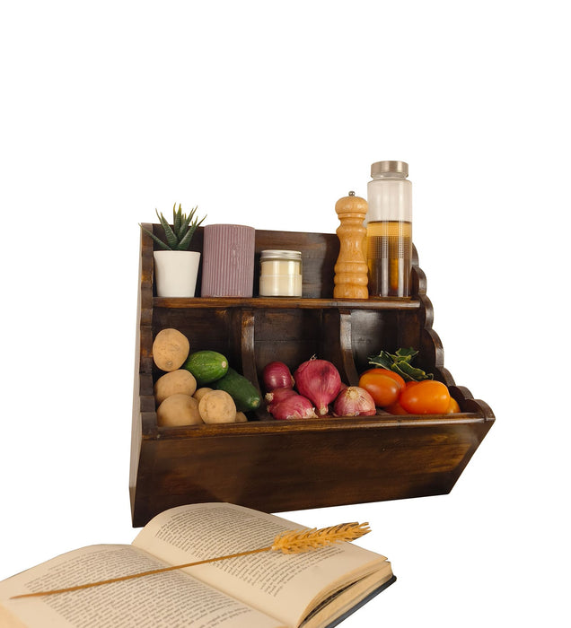 CHARLOTTE Kitchen Wooden Countertop Organiser