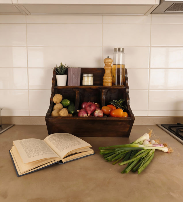 CHARLOTTE Kitchen Wooden Countertop Organiser