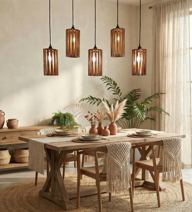 Casa Brown 5 Series Hanging Lamp