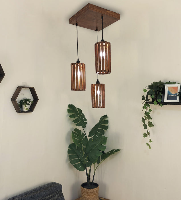 Casa Brown Cluster Hanging Lamp