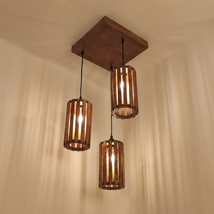 Casa Brown Cluster Hanging Lamp