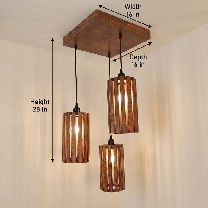 Casa Brown Cluster Hanging Lamp