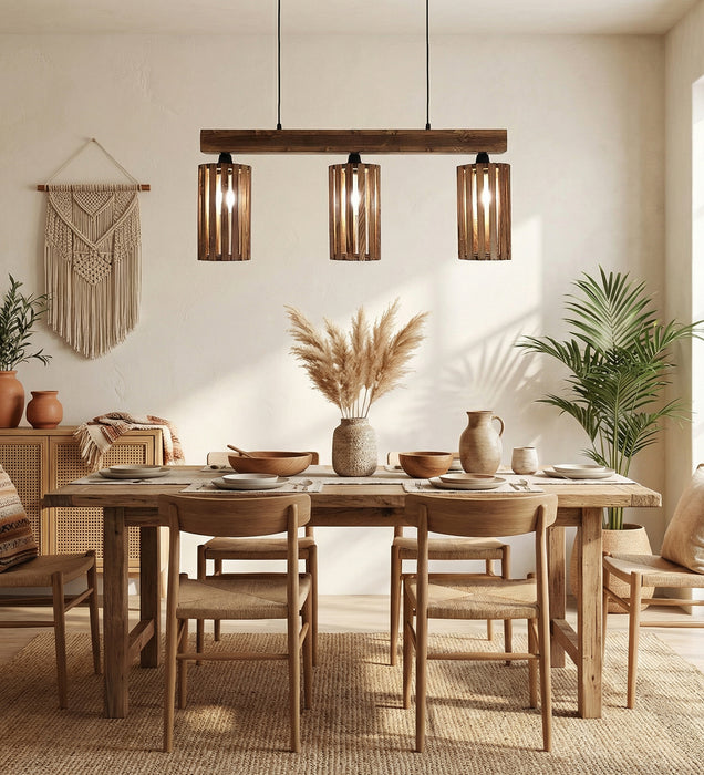 Casa Brown 3 Series Hanging Lamp