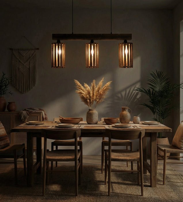 Casa Brown 3 Series Hanging Lamp