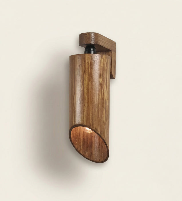 Cedar Brown Wooden Wall Light