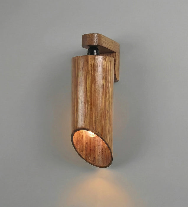 Cedar Brown Wooden Wall Light