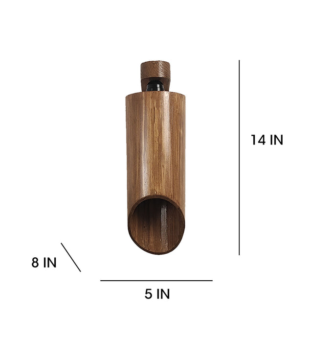 Cedar Brown Wooden Wall Light