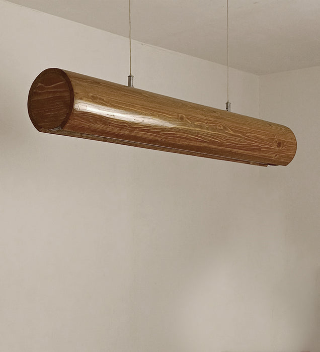 Cedar 36 Brown Wooden LED Hanging Lamp