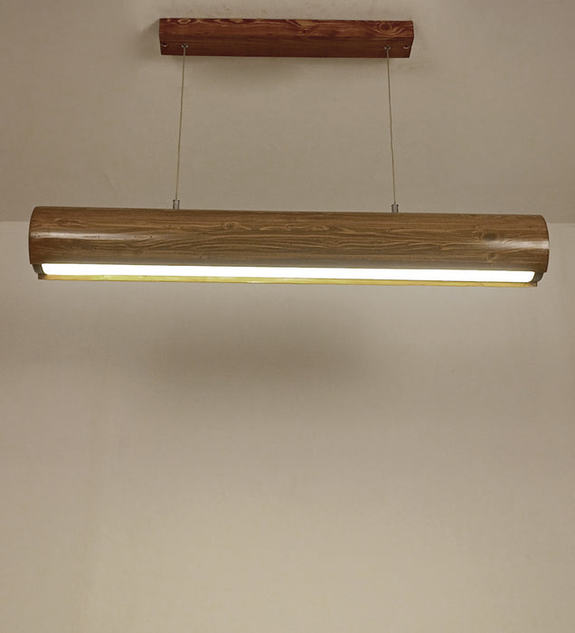 Cedar 36 Brown Wooden LED Hanging Lamp