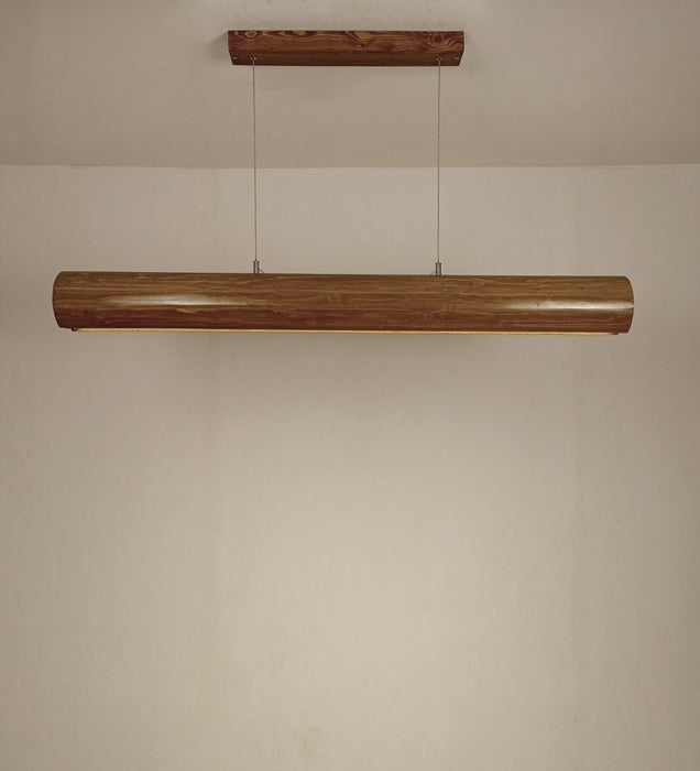 Cedar 48 Brown Wooden LED Hanging Lamp