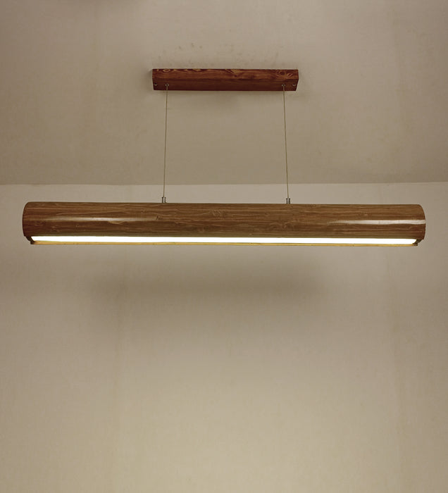 Cedar 48 Brown Wooden LED Hanging Lamp