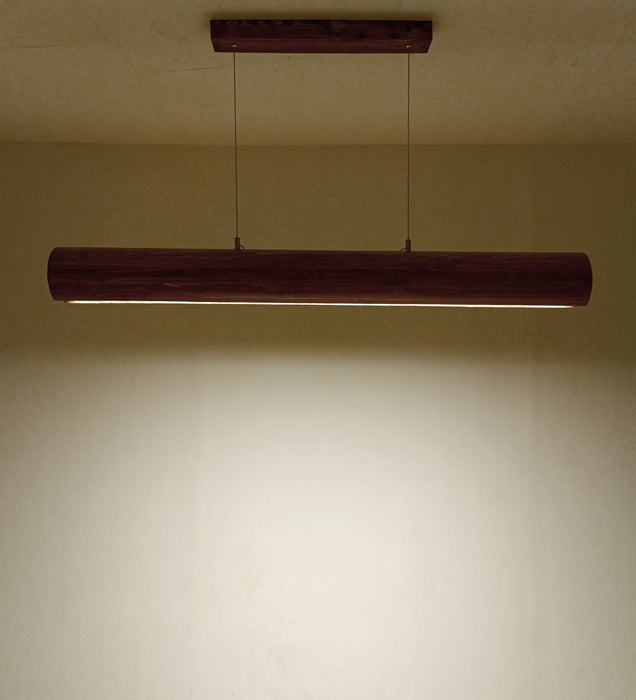 Cedar 48 Brown Wooden LED Hanging Lamp