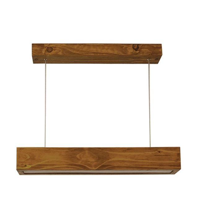 Clara 24 Brown Wooden LED Hanging Lamp