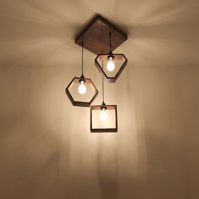 Clark Brown Cluster Hanging Lamp