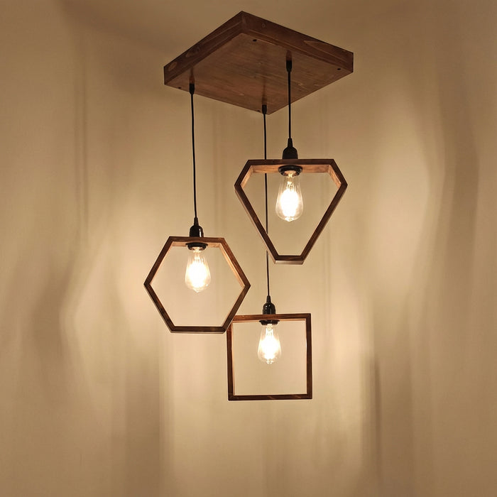 Clark Brown Cluster Hanging Lamp