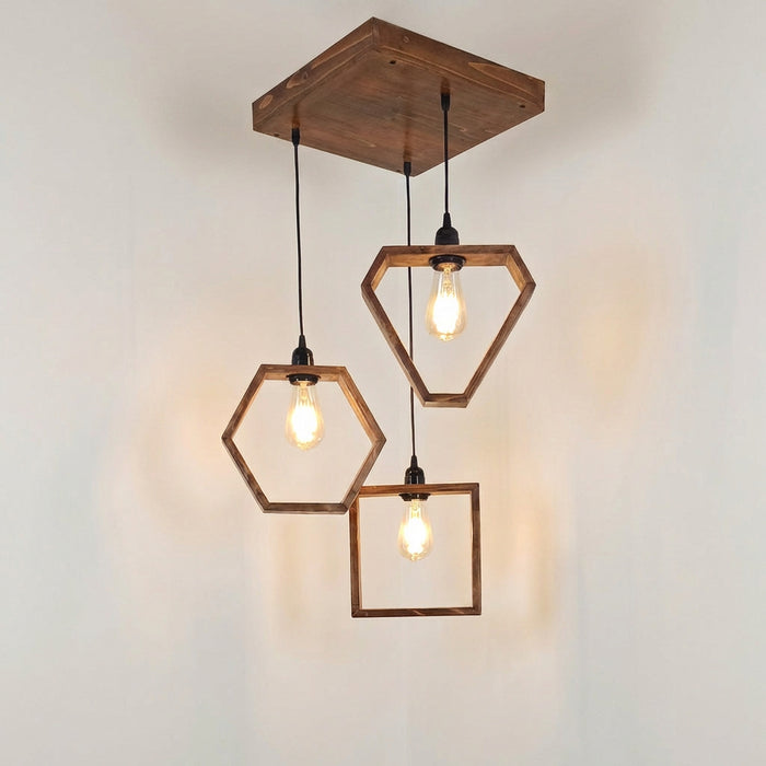 Clark Brown Cluster Hanging Lamp