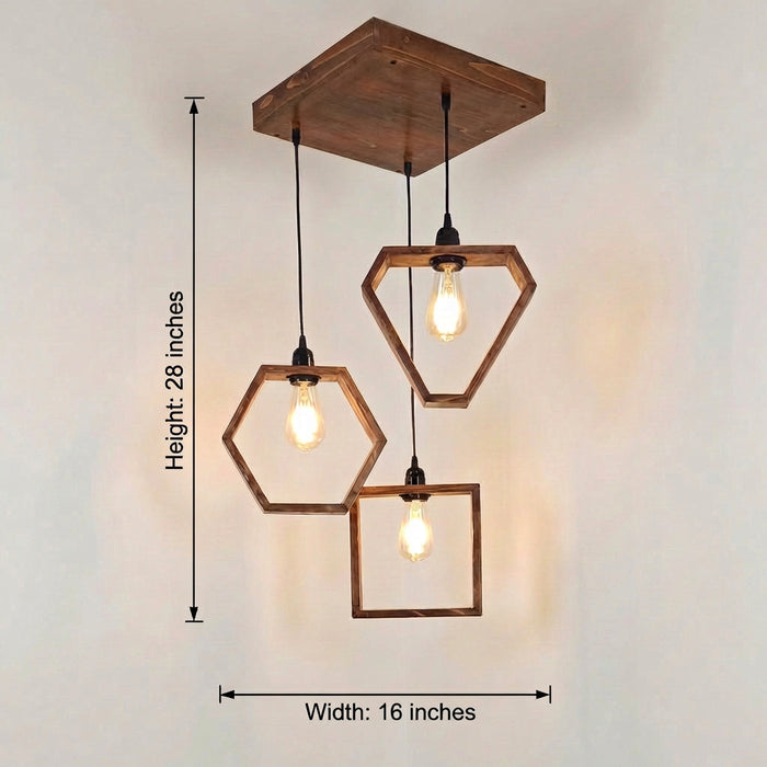 Clark Brown Cluster Hanging Lamp